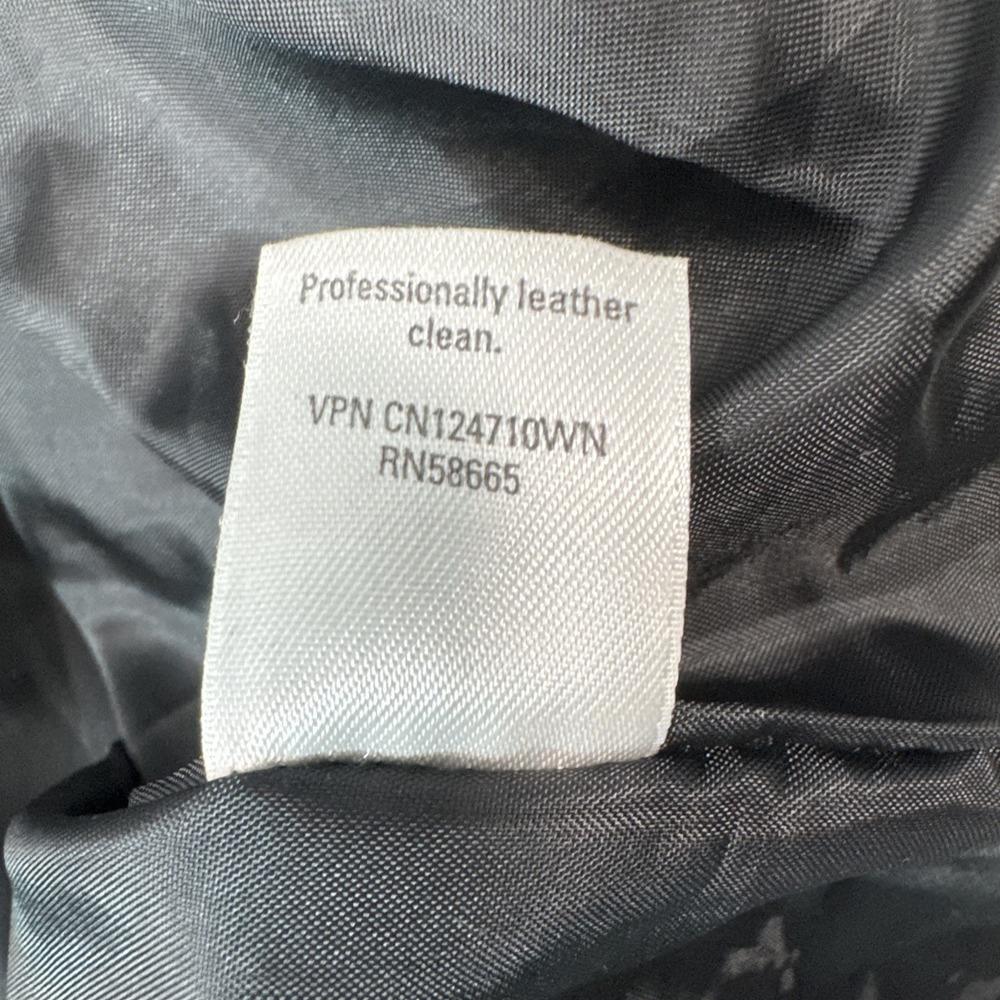 Semantiks Womens  Black Leather  Jacket Size 2 X - Picture 5 of 5